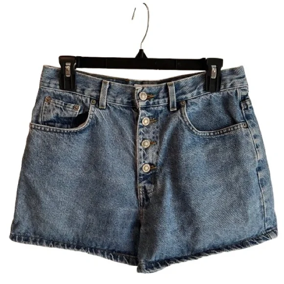Vintage OCI Button Front Jean Shorts Size 11 - Picture 1 of 7